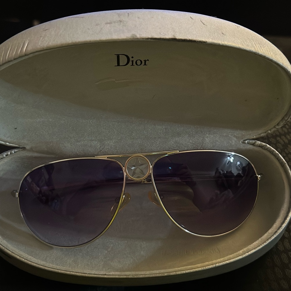 Vintage RARE Christian Dior Purple Sunglasses "Hippy 1"